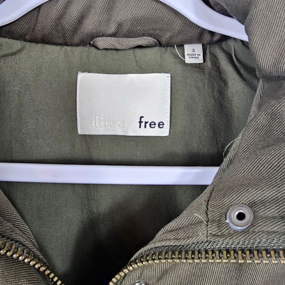 Aritzia Wilfred Military Jacket in Green size 2 - Picture 2 of 13